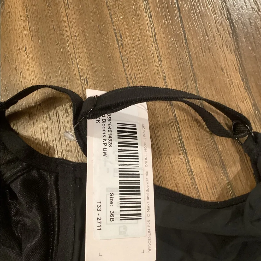 Marks and Spencer M&S COLLECTION Wildblooms Wired Full Cup Bra 36b new T332711 Black Size 36 B - Image 6