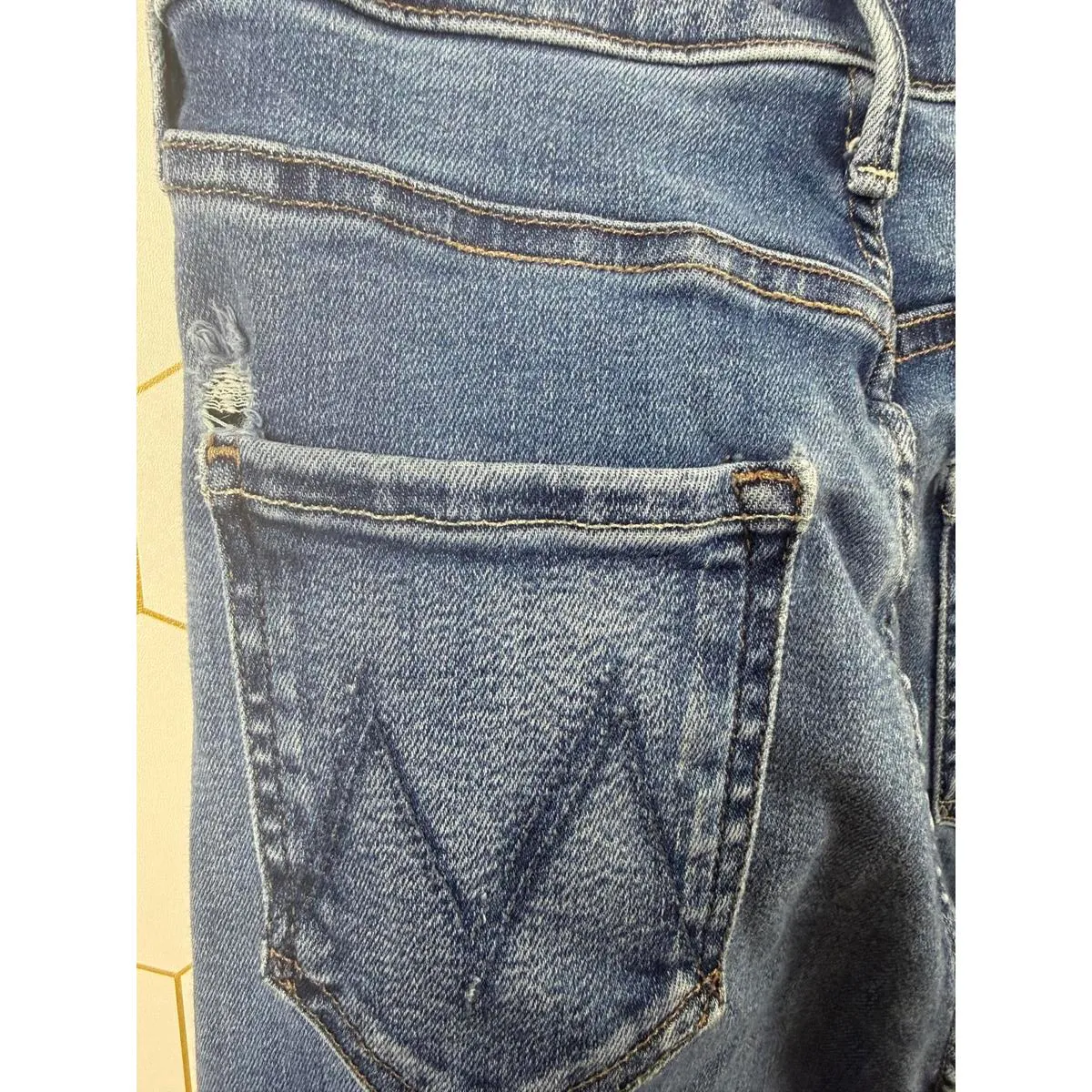 Mother Denim "The Tripper Ankle Fray" Flare Jeans - Size - 25 - Image 9
