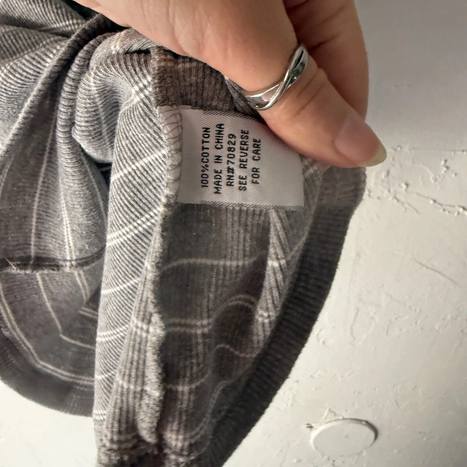 Y2k Gray Striped Tank Top Love Style Beaded‎ Ribbed Knit Lace Trim S Medium - Image 8