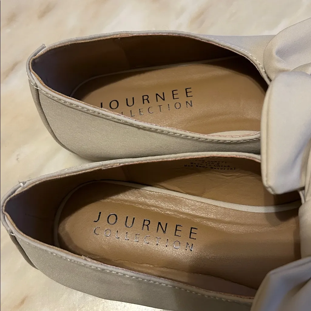 Journee Collection Seralinn‎ Tru Comfort Foam Mary Jane Bow Ballet Flats Size 9 - Image 7