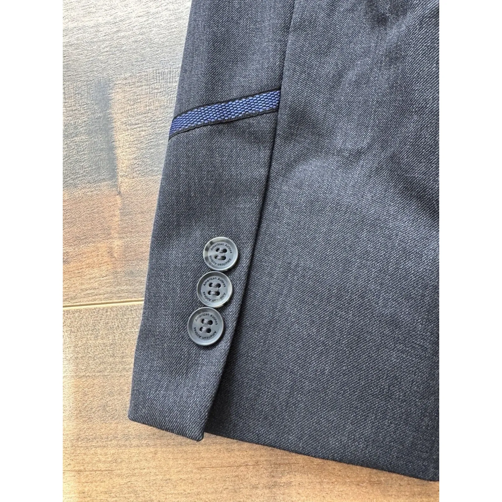 American Airlines by Twinhill Single Breasted Flight Attendant Jacket Blazer 00P - Image 4