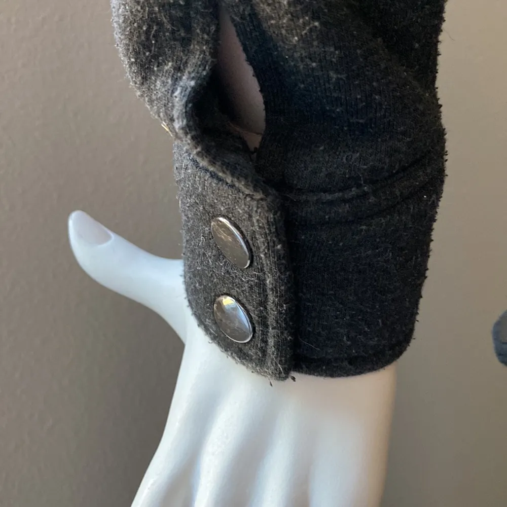 Lola Moto Cropped Jacket Gray Size M - Image 6