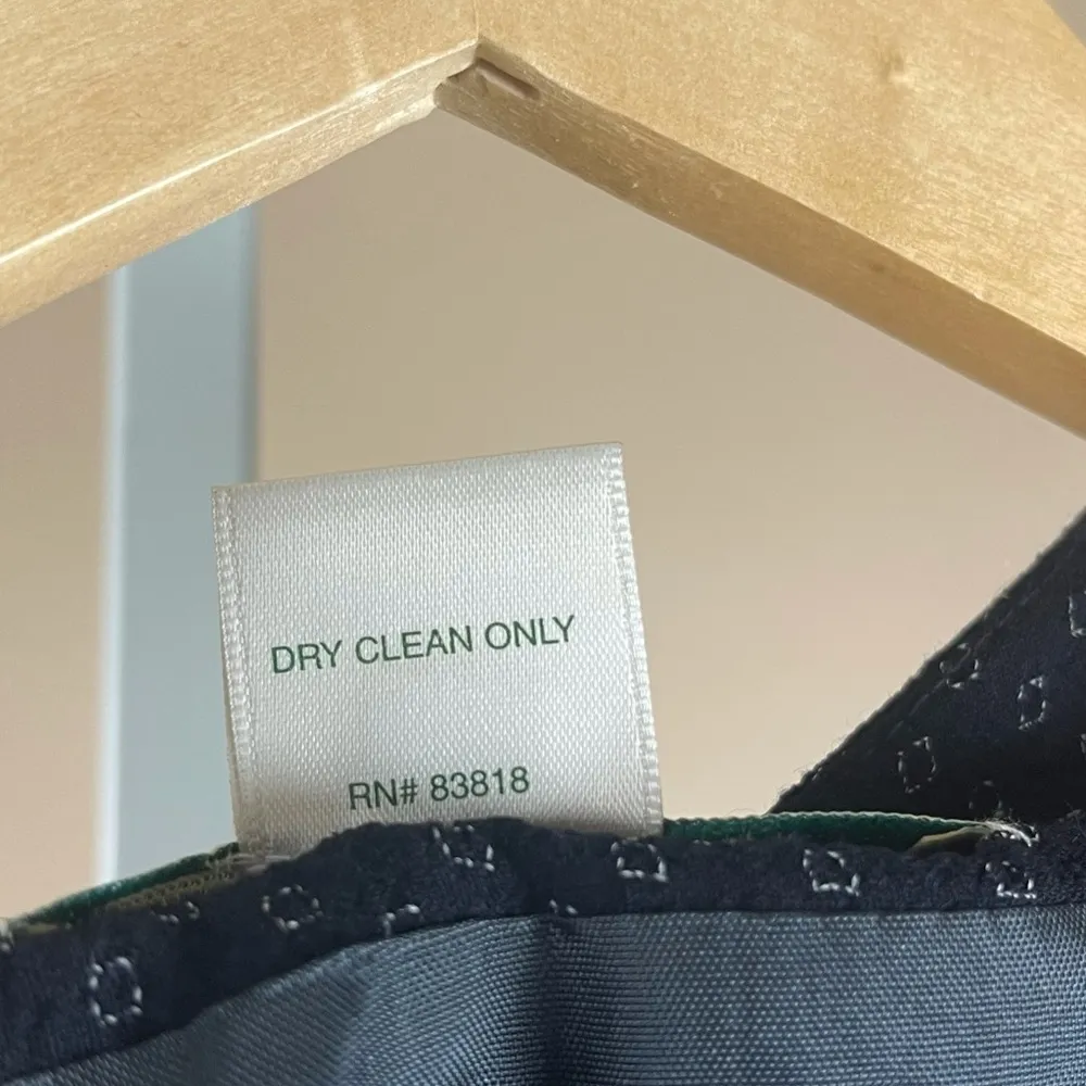 Austin Reed Vintage 14 Petite Wool Skirt Vest Suit Set Teacher Modest Office Blue Size 14P - Image 6