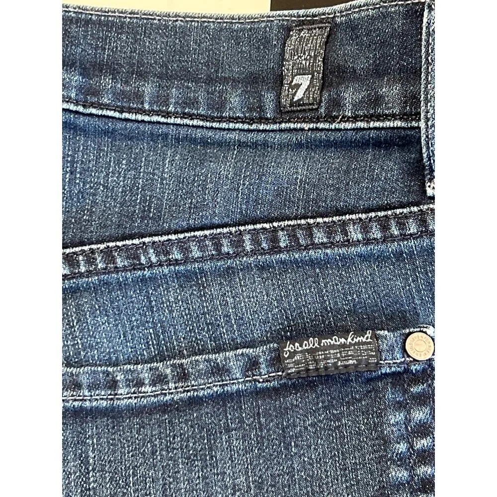 7 For All Mankind Austyn Straight Crop Jeans Women Size 36 Mid-Rise 28.5"Inseam - Image 6