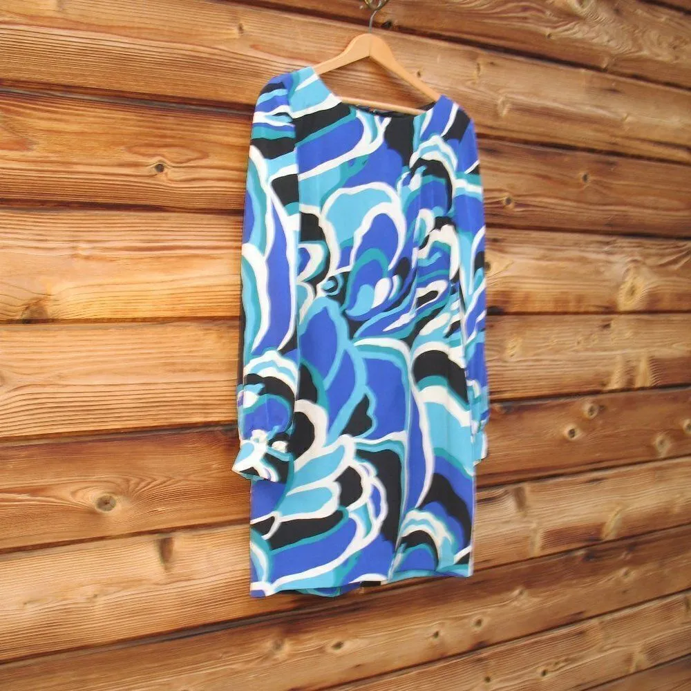 Trina Turk Silk Print Mod Shift Dress - Image 2