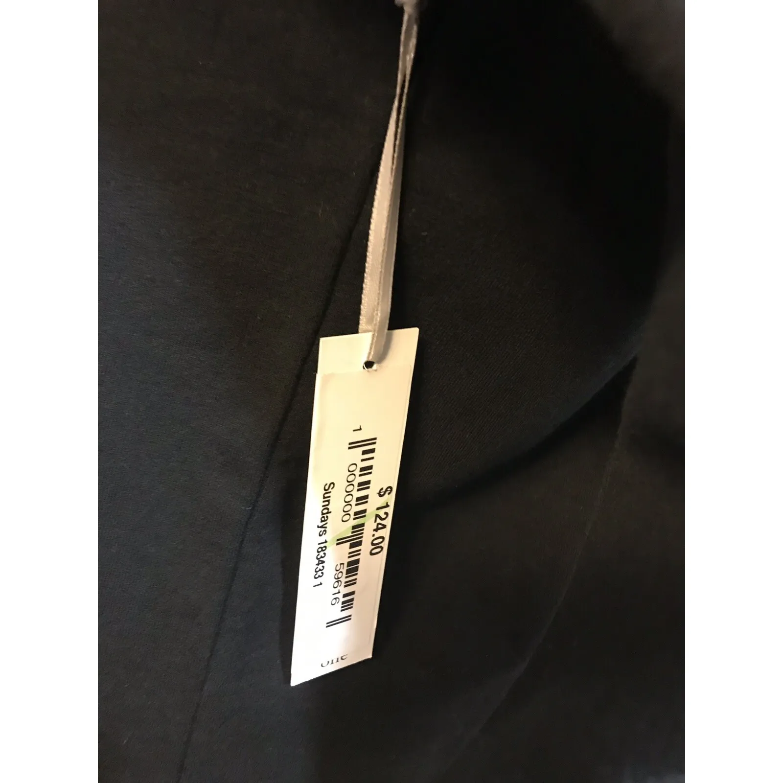 SUPER COMFY COTTON MIX SHOULDER CUT OUT DRESS‎ BY SUNDAY SZ 1 BLACK $124 - Image 7