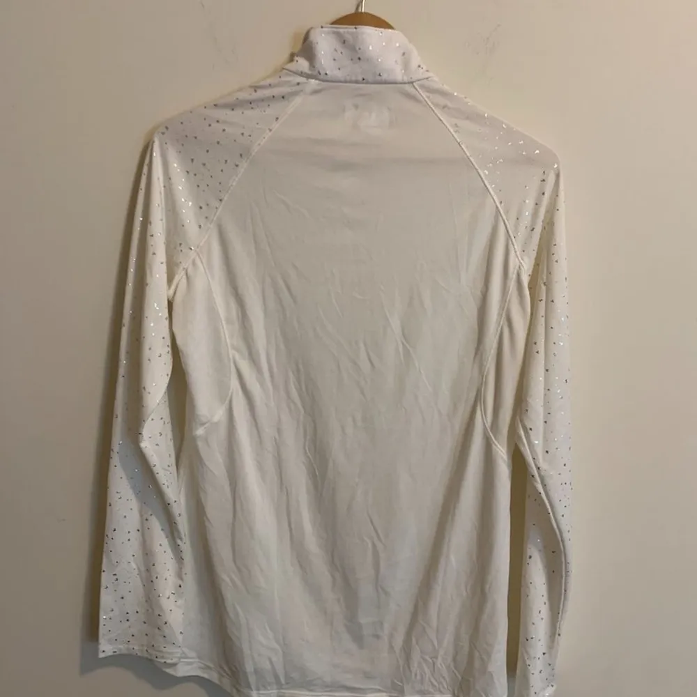 Hope College Under Armour Womens Size Large Semi-Fitted Pullover White - Image 6