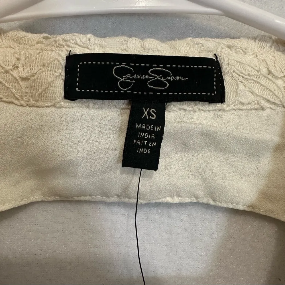 Jessica simpson Womens dress white lace mini shirt size XS - Image 6