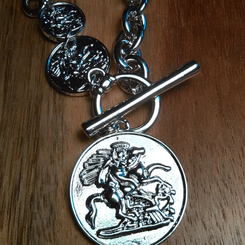 Rider on Horse Coin Necklace - Image 2
