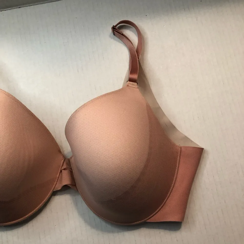 Soma Bra Vanishing Back Layered Mesh Full Coverage Bra in Light Pink Sz 34D GUC - Image 5