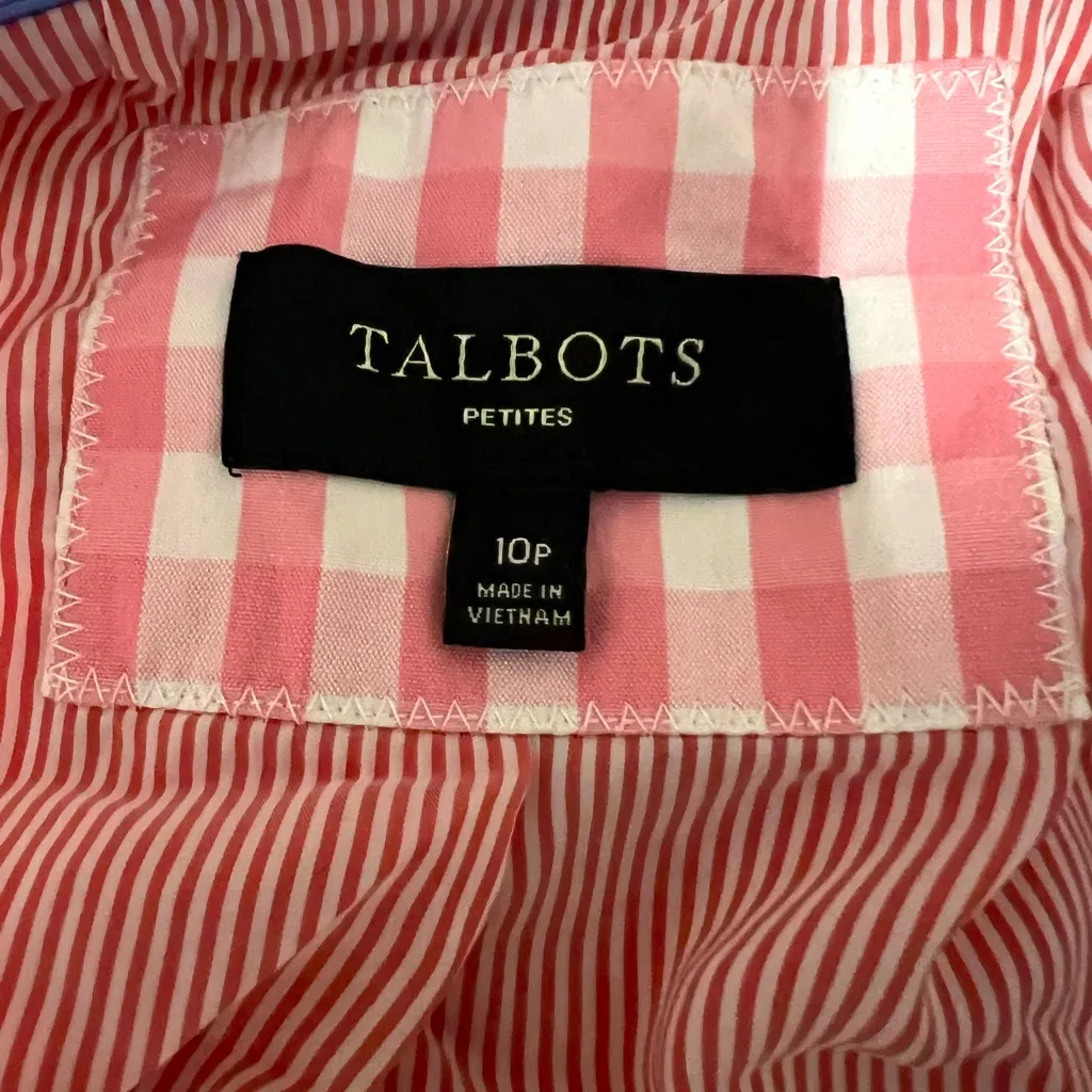 Talbots  Pink Checkered Women's Blazer - Image 5