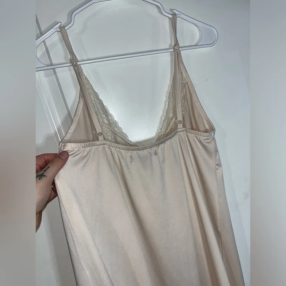 Nanette Lepore Beige Polyester Lace Nude Slip Sleepwear Lingerie Size Small - Image 7