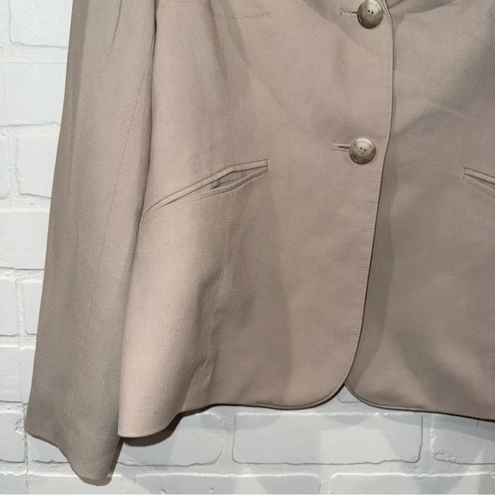 The Limited Stretch Tan Button-Up Blazer - Image 3