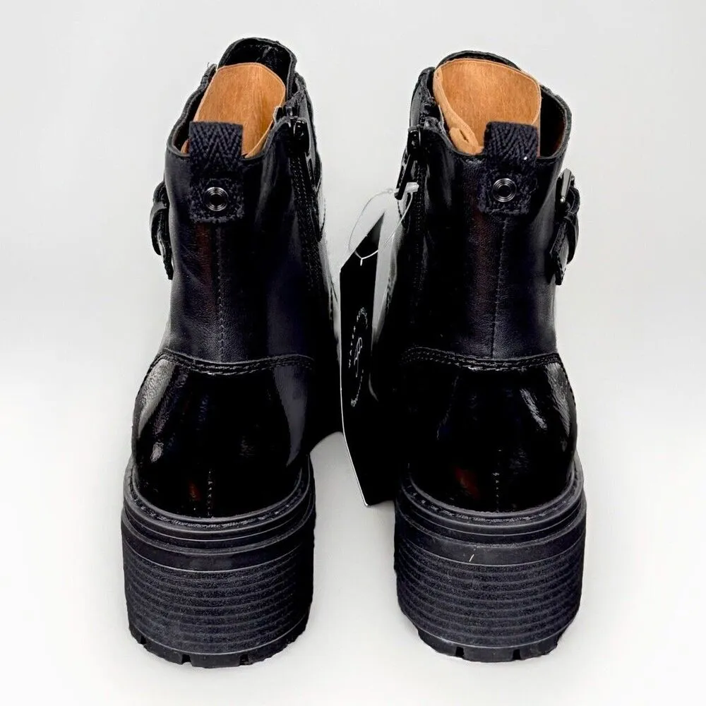 NEW Womens Size 7M Chunky Heel Punk Grunge Whimsigoth Black Zip Boots - Image 6