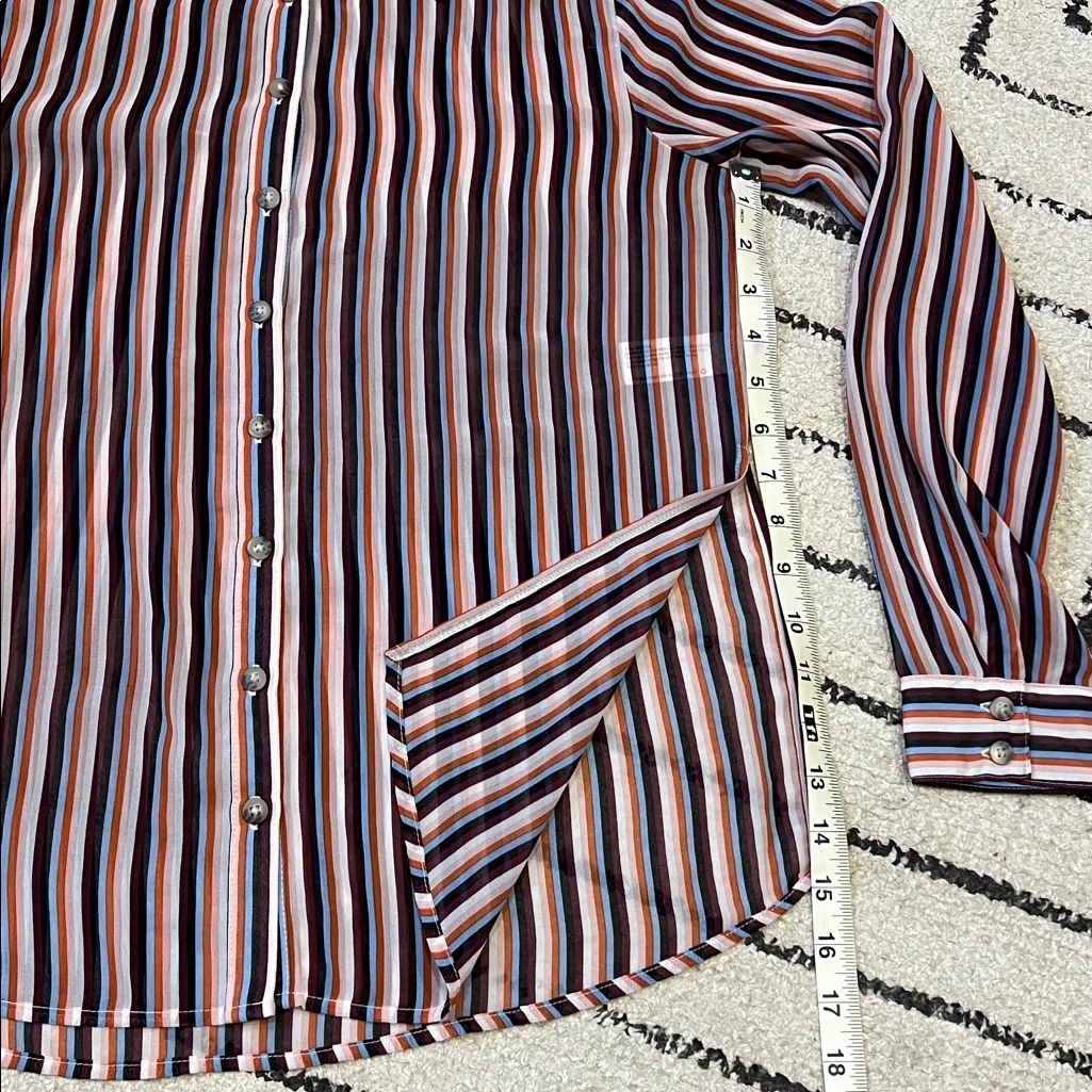 Wild Fable  Striped Button-Up Blouse - Image 5