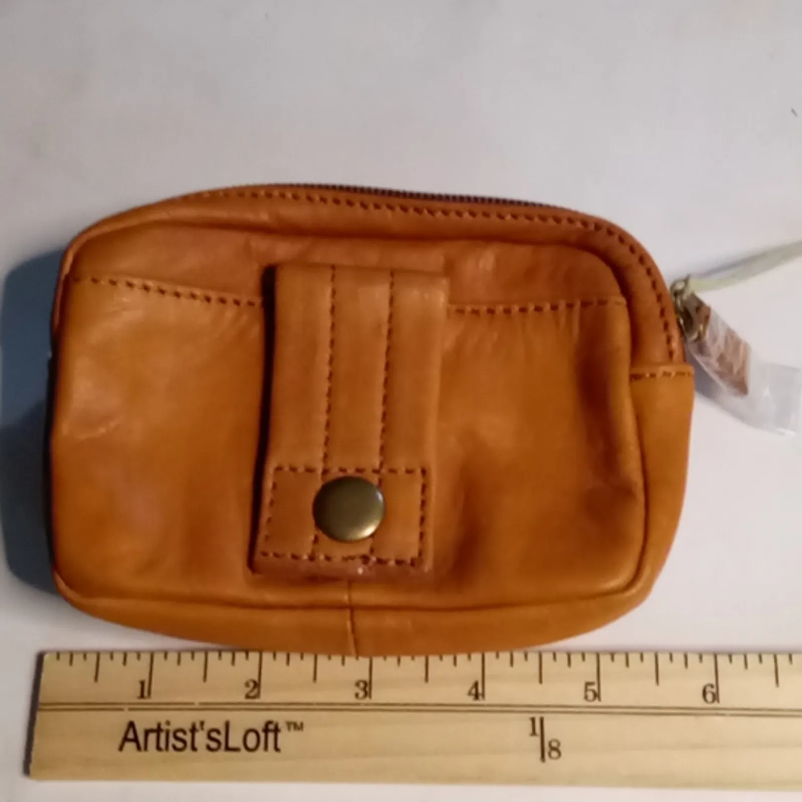 Cowhide Leather Wallet Clutch Accessory Slow Fashion Classic Quiet Luxury NEW Brown - Image 10