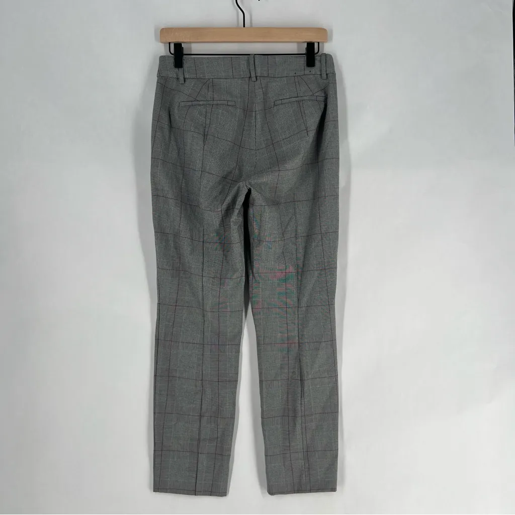 J. Crew‎ Ruby Pant Black White Houndstooth Plaid Stretch Slim Crop High Rise 4 - Image 6