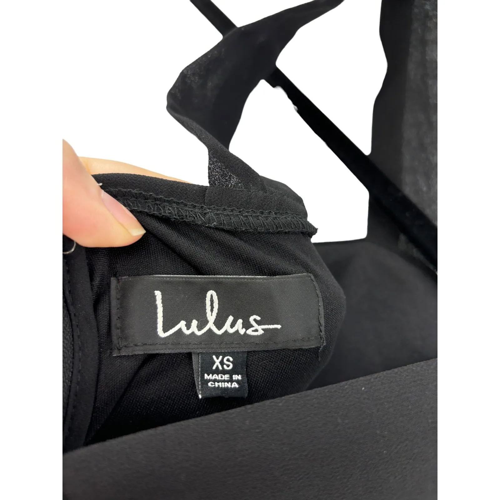 Lulus Dress Womens XS Air Of Romance Maxi Gown Black Sleeveless Halter Evening - Image 8