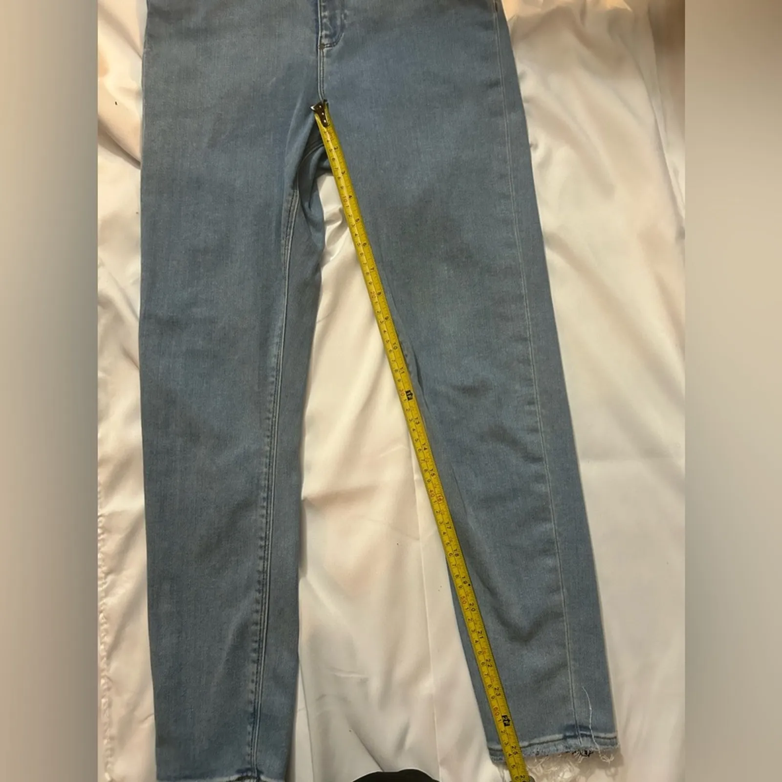 ASOS Blue Light Wash Denim High Waist Skinny Jeans 28/30 Casual Classic Boho - Image 4