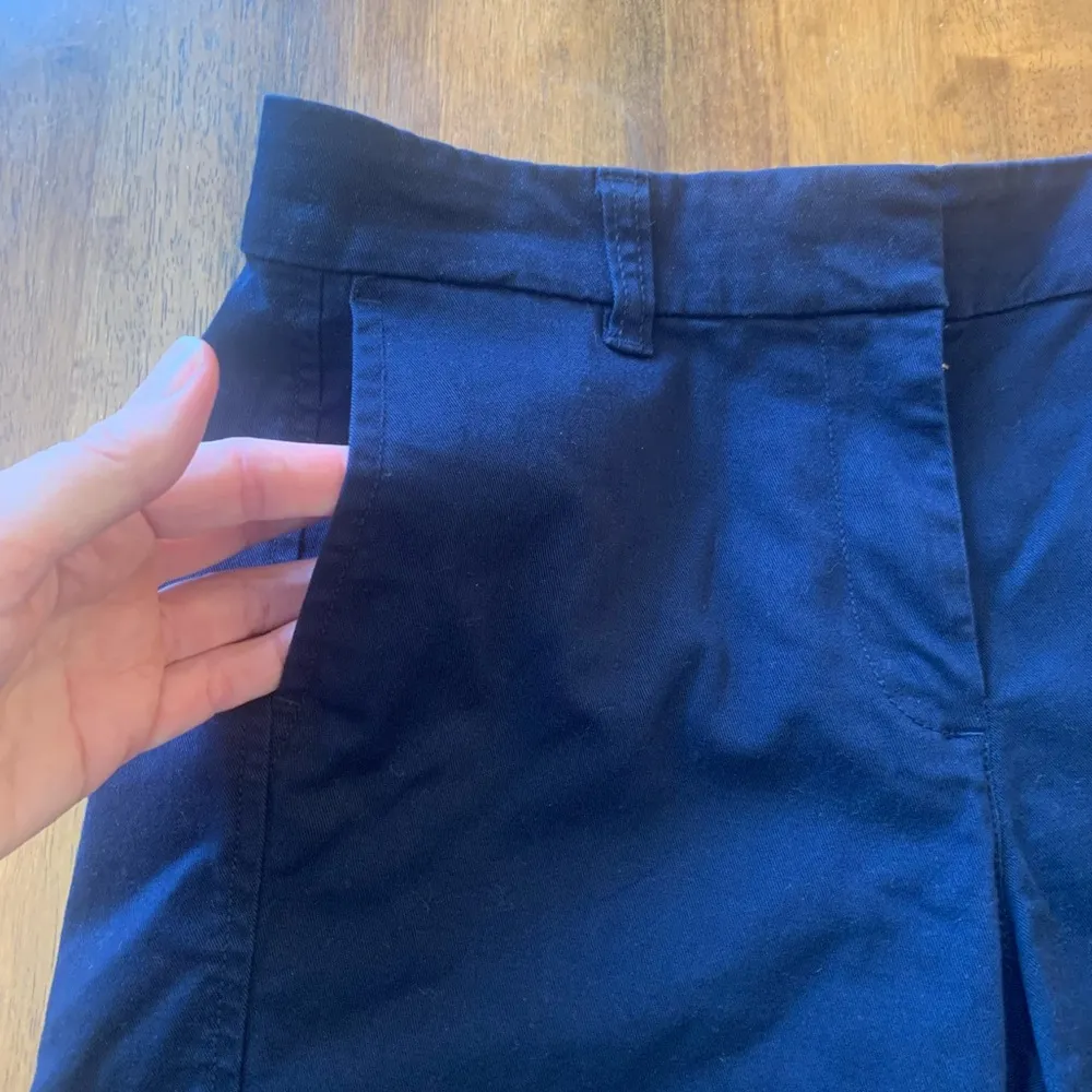 J. Crew shorts Size 4 Blue Bermuda Classic Cotton Style Pockets Casual Preppy - Image 5