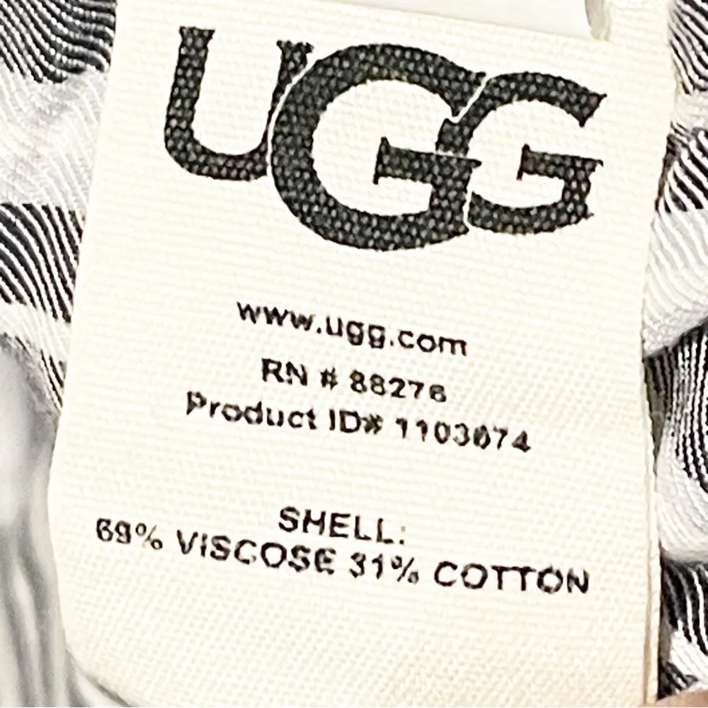Ugg Size Medium Full Button Long Sleeve Multi Pocket Sleep Shirt Pajama Pants - Image 4
