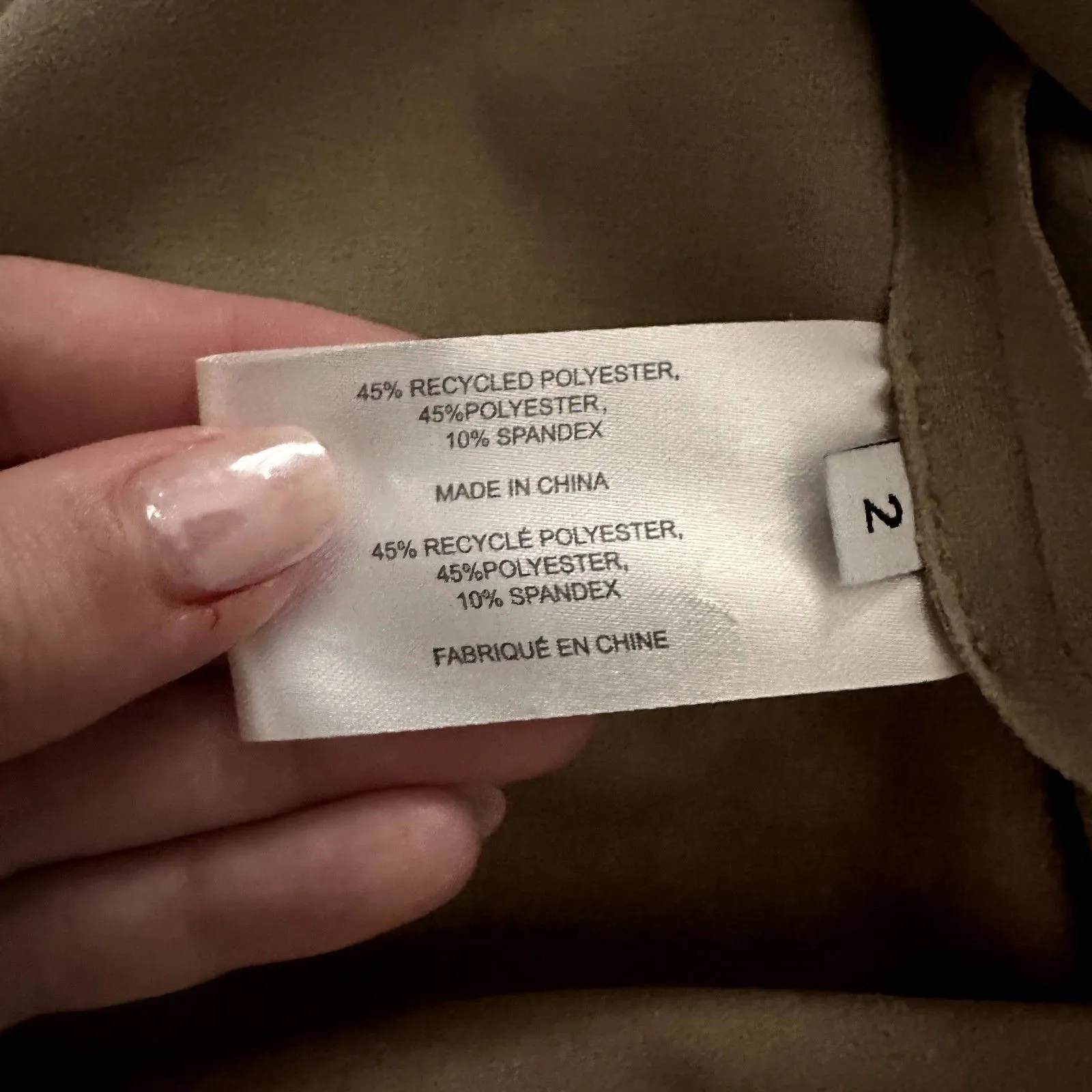 PROENZA SCHOULER WHITE LABEL Faux Suede Button Down Beige Sz 2 (Small) - Image 6