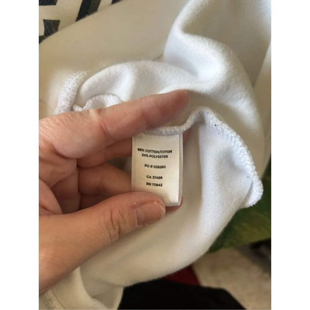 Levelwear Seattle Kraken Women’s Split Back Funnel Neck Sweatshirt Size Large White - Image 3