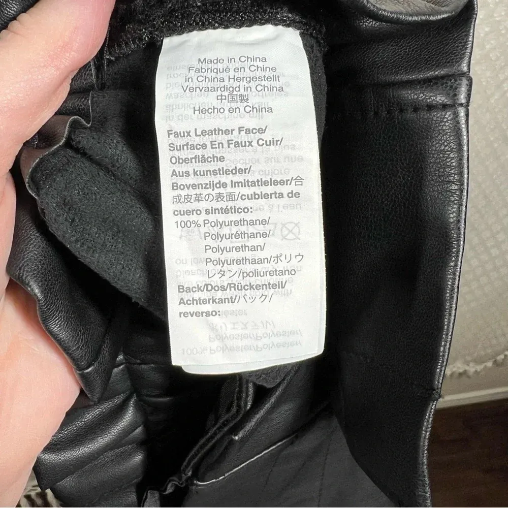 Madewell Black Vegan Leather Pull On Paperbag‎ Pants - Image 6