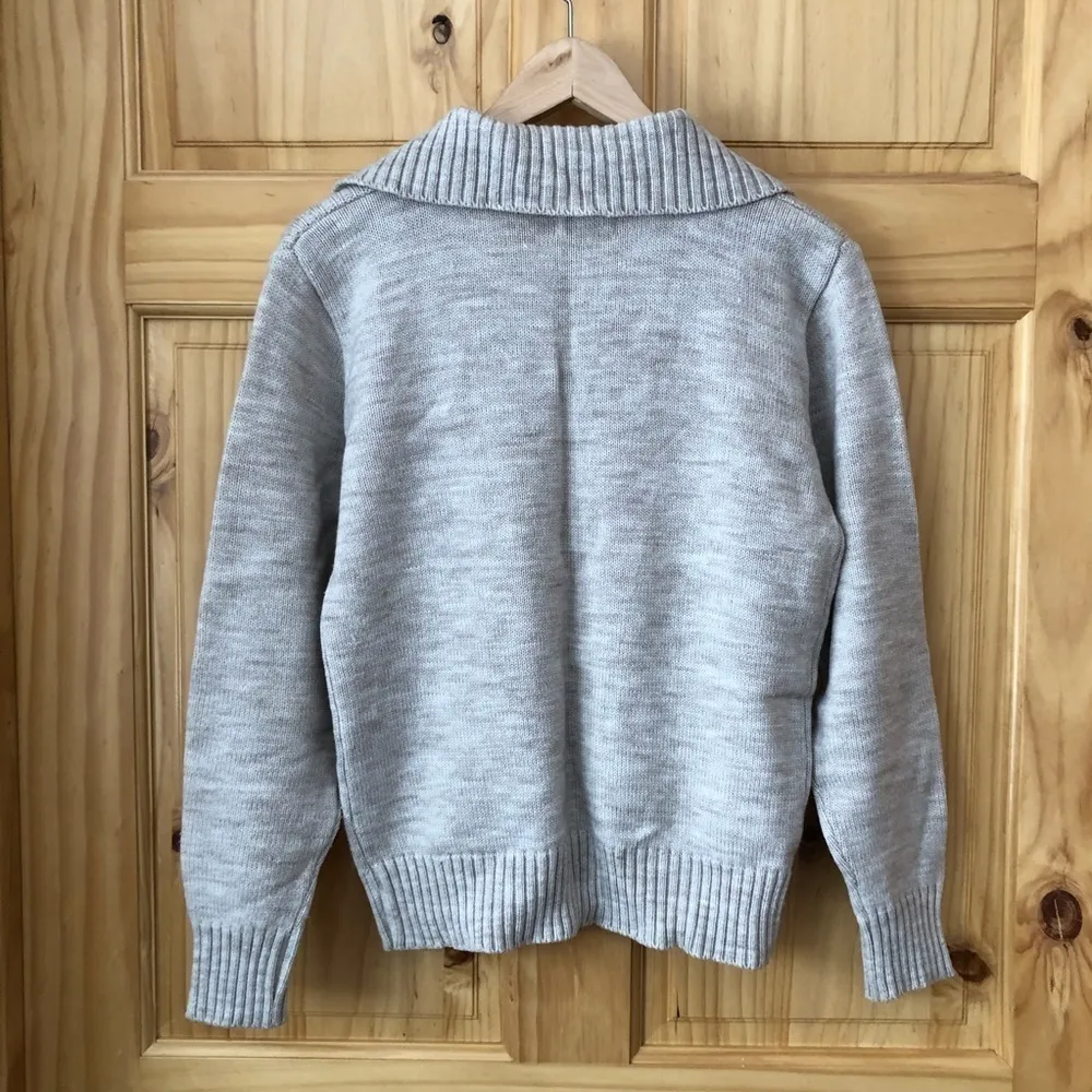 Vintage Society taupe cable knit pullover pouch pocket sweater size M Size M - Image 9