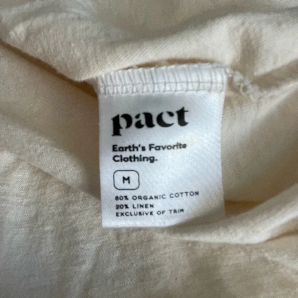 Pact Coastal Double Gauze Boho Popover Top - Organic Cotton Sea Salt Color - Image 10