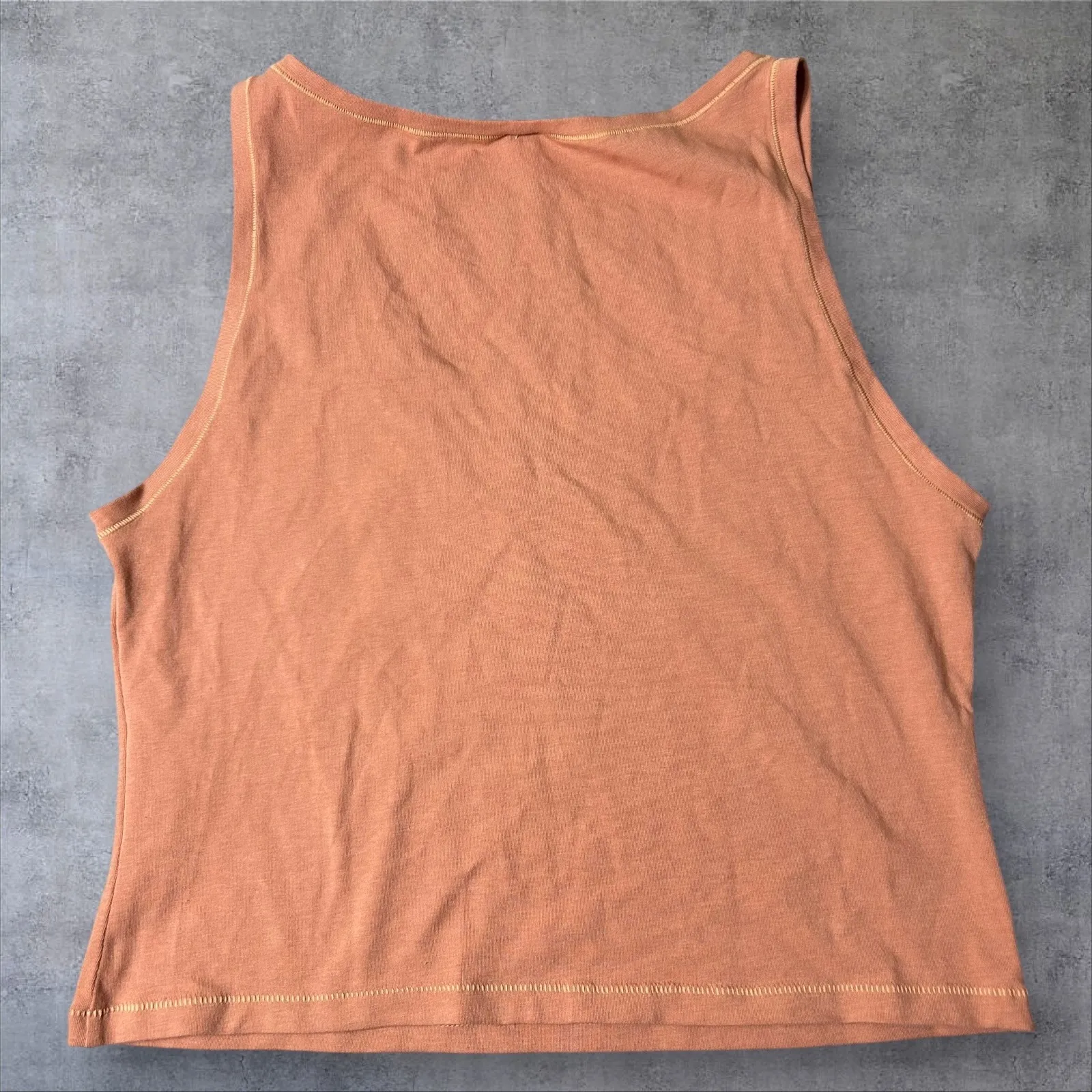 New SKIMS Cotton Tank Top Womens 3X Sedona‎ Scoop Neck Sleeveless Casual - Image 2