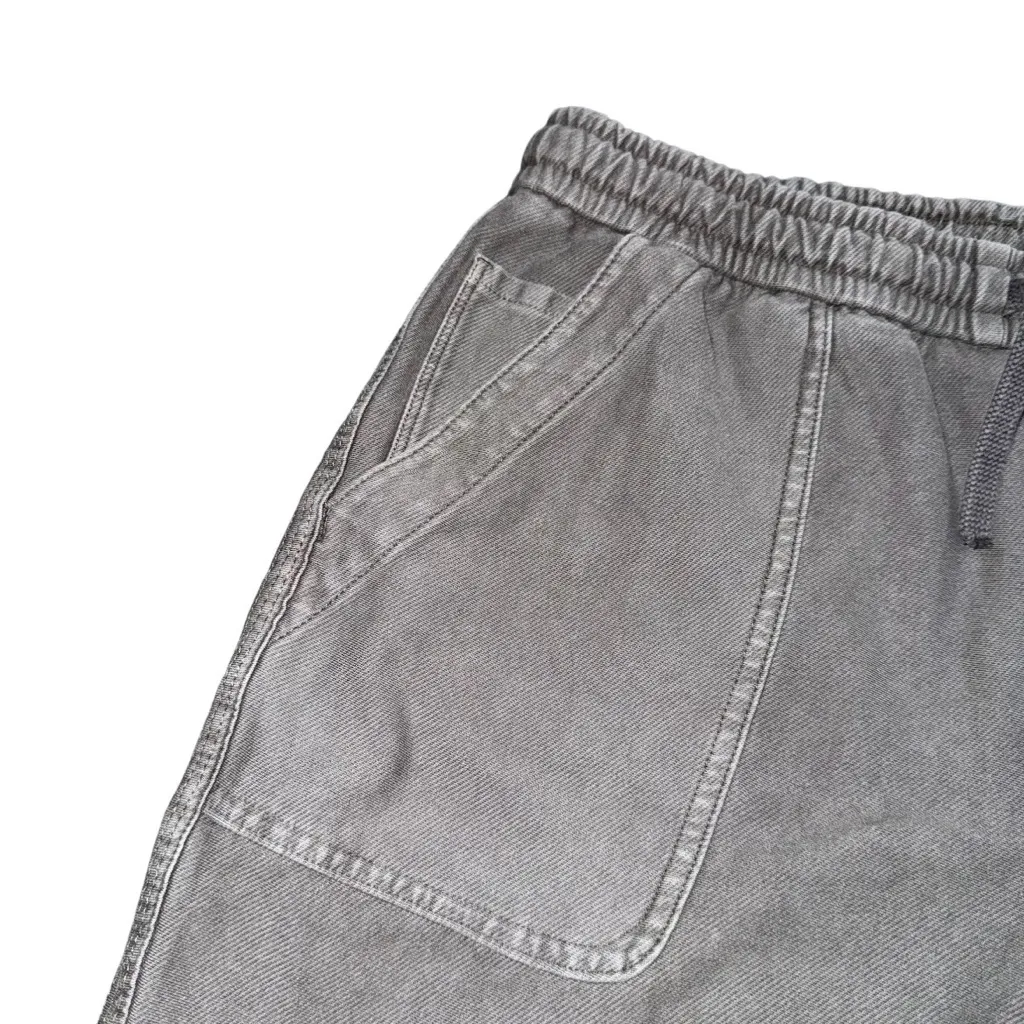 Athleta Farallon Bermuda Shorts Women’s 10 Cypress Green Drawstring Cotton Blend - Image 3