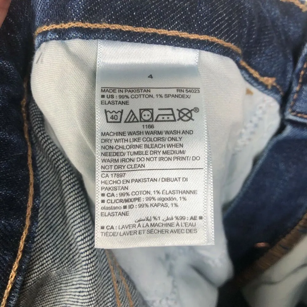 NEW Old Navy Extra High Rise Button Fly Flare Blue Jeans Womens Size 4 - Image 6