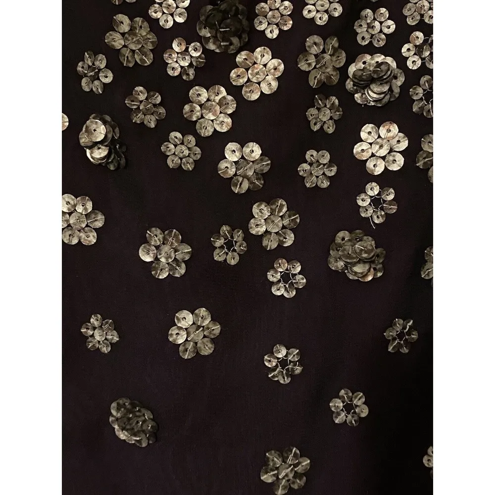 NWT sleeveless shirt women's size 28 black sheer with purple liner - Image 5