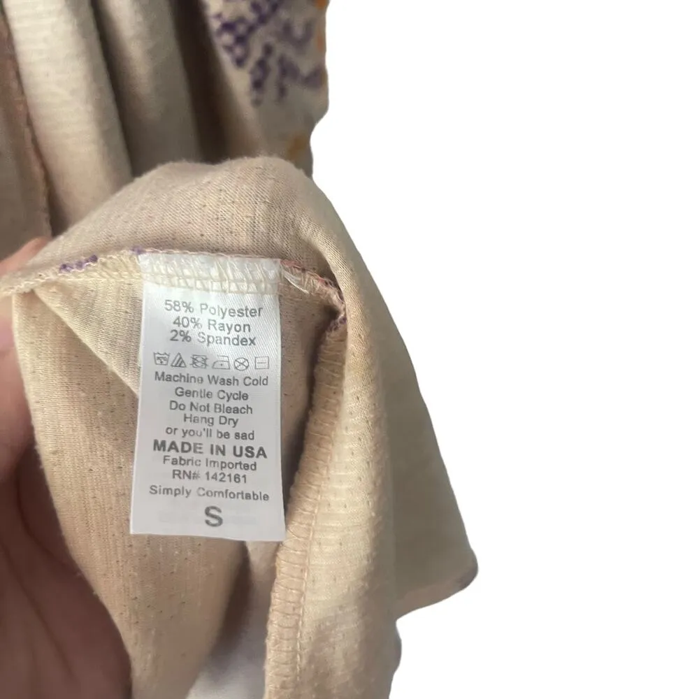 LulaRoe Women's Size Small Aztec Multicolored Duster Open Front Cardigan Sweater - Image 6