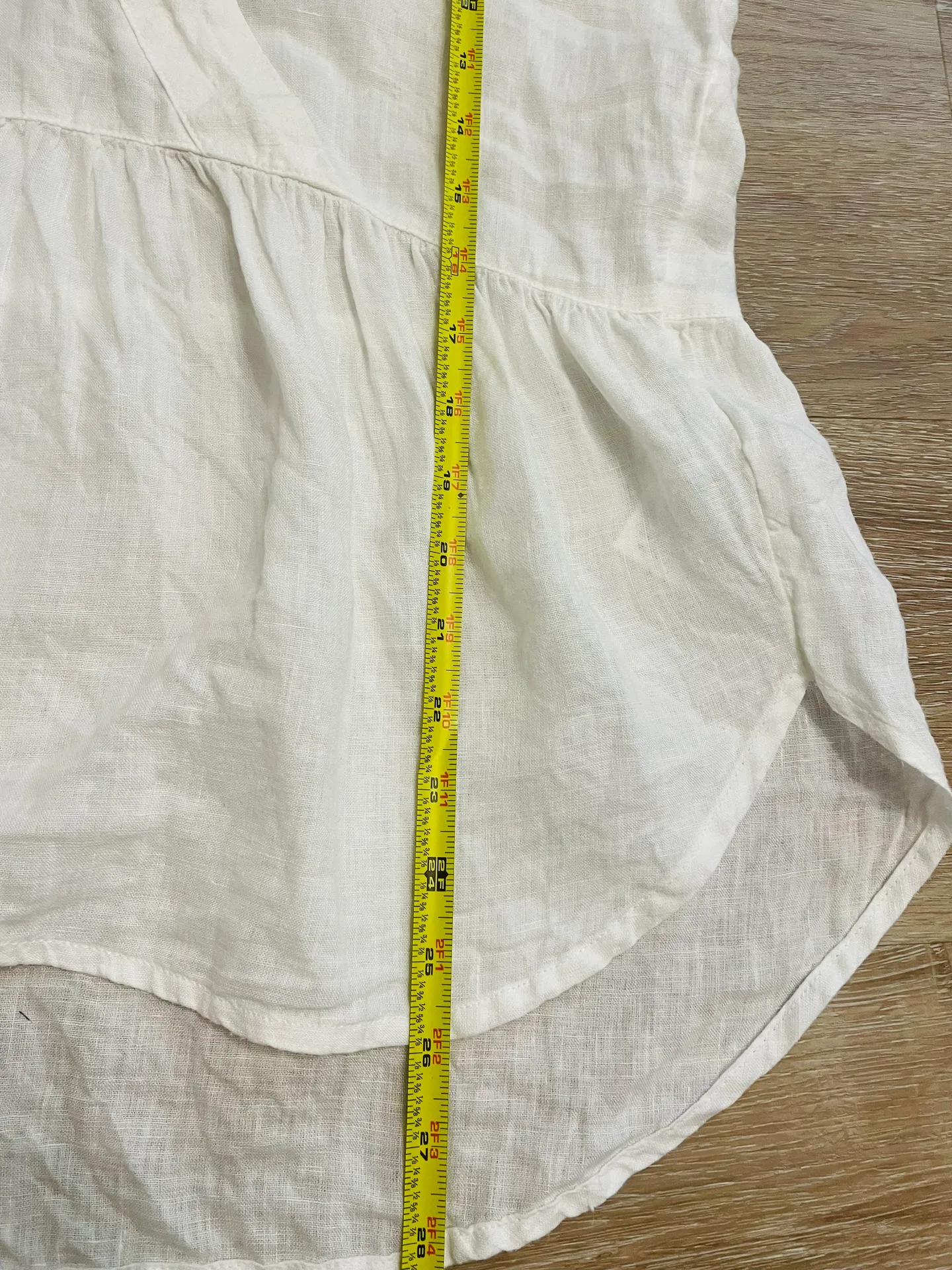 100% White Linen Top by - Image 9