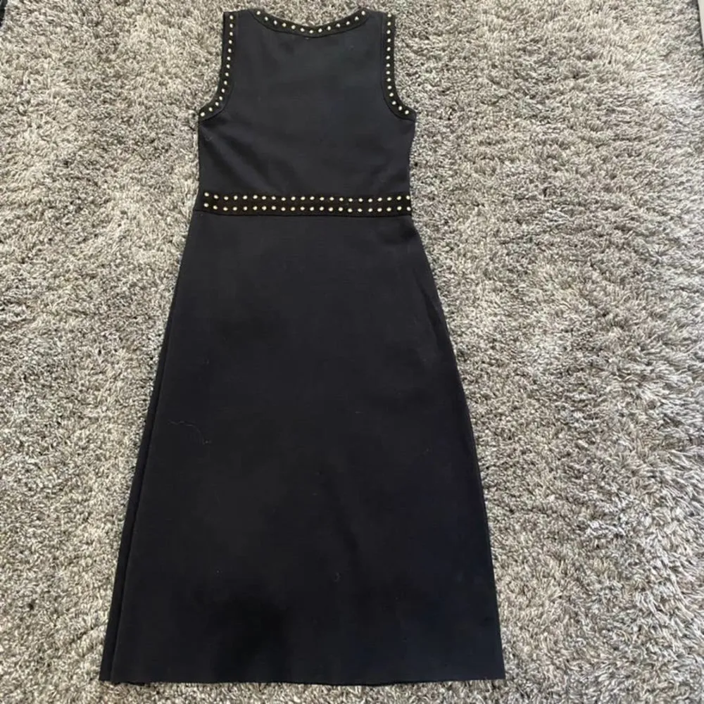 FERRAGAMO USA Studded Trim Sleeveless Wool Dress​​​​​​​​​​ - Image 5