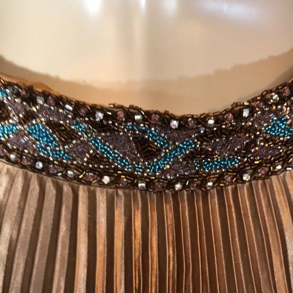 Camille La Vie Animal Print Beaded Evening Gown 8 - Image 13