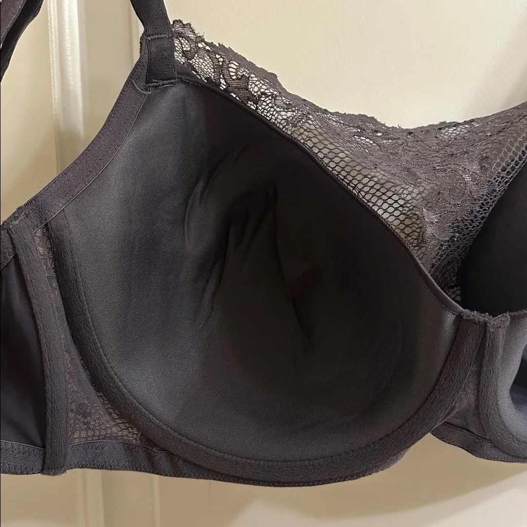 Soma Oh My Gorgeous Bridget Cami Bra NEW 36DDD Iron Silver Diamond Gray Size undefined - Image 14