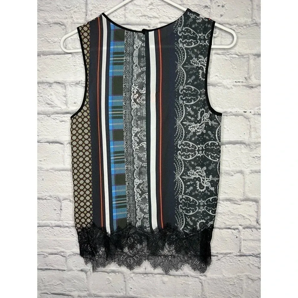 Clover Canyon Sleeveless Top with Lace Size M. - Image 7