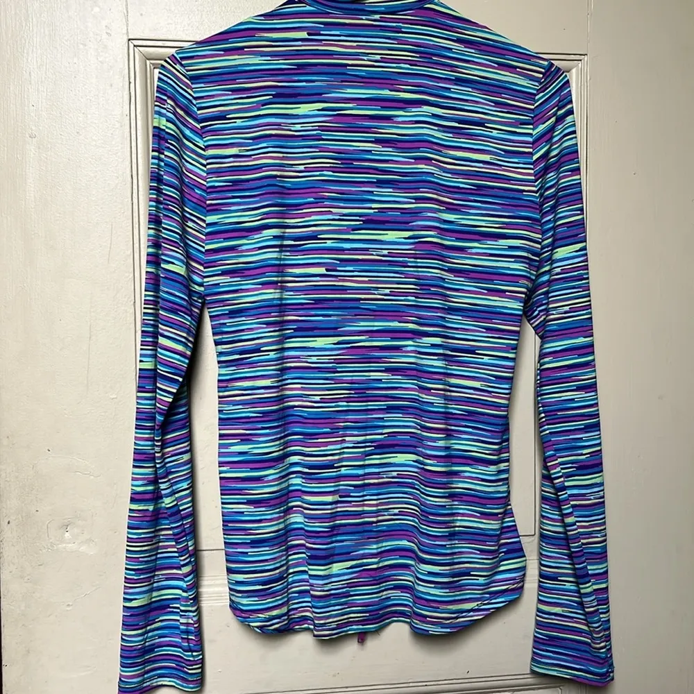 Title Nine Womens Medium Purple Green Jacket - Image 6