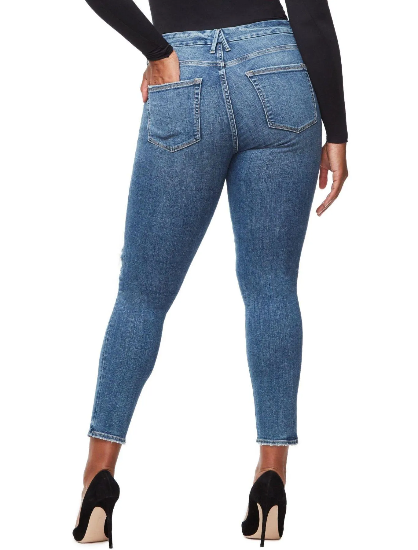 Good American HIGH WAIST GOOD LEGS CROP JEAN 15 - Image 3