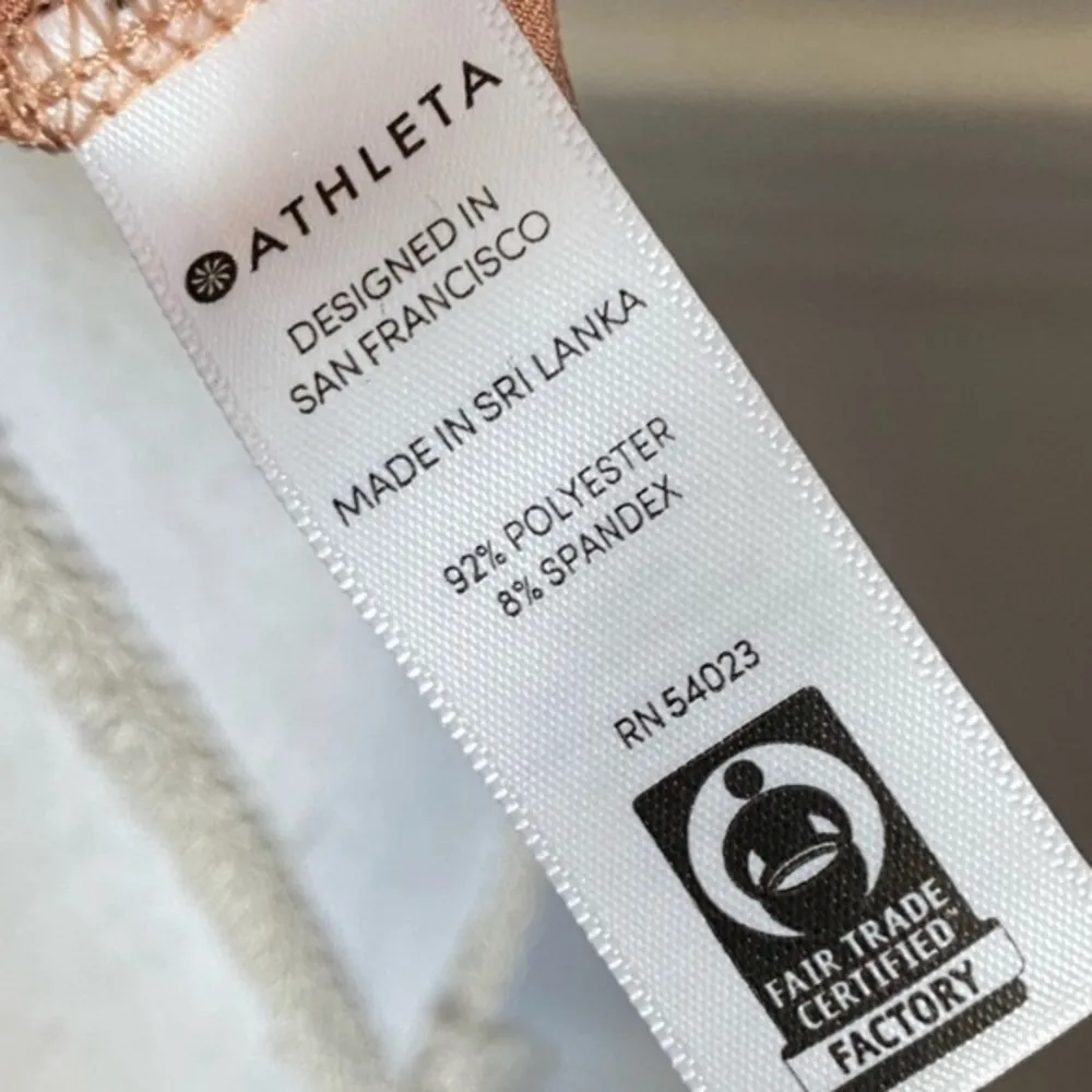 Athleta • Orange Mesh Stripe Chi Tank Top Flawed - Image 5