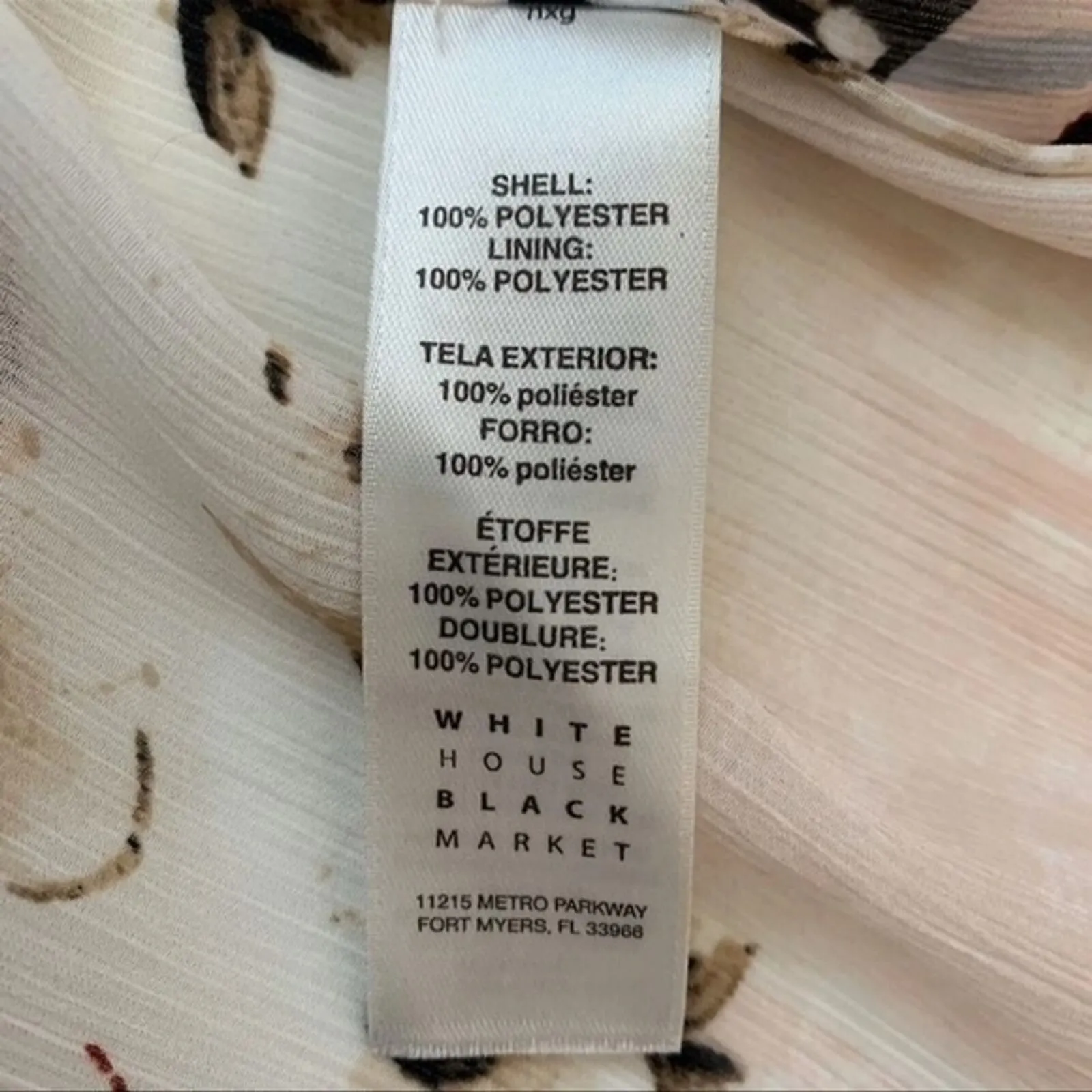 White House Black Market Blouse Women XSmall‎ Blush Pink Cold Shoulder Straps - Image 9