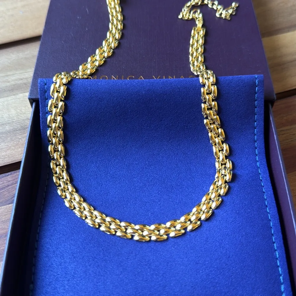 Monica Vinader Heirloom Necklace Gold - Image 3