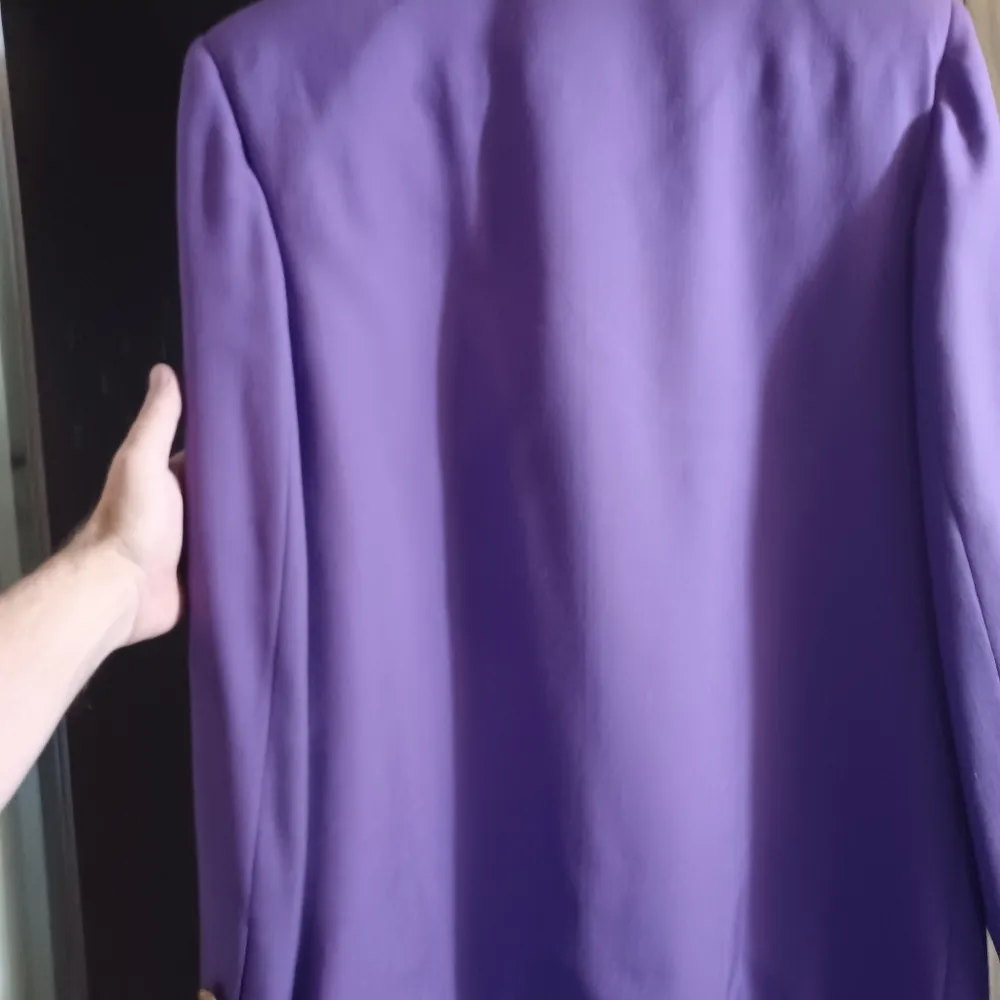 Lynn Greene for Richard Neal Women's Blazer Size 12 Purple Lined. - Image 4