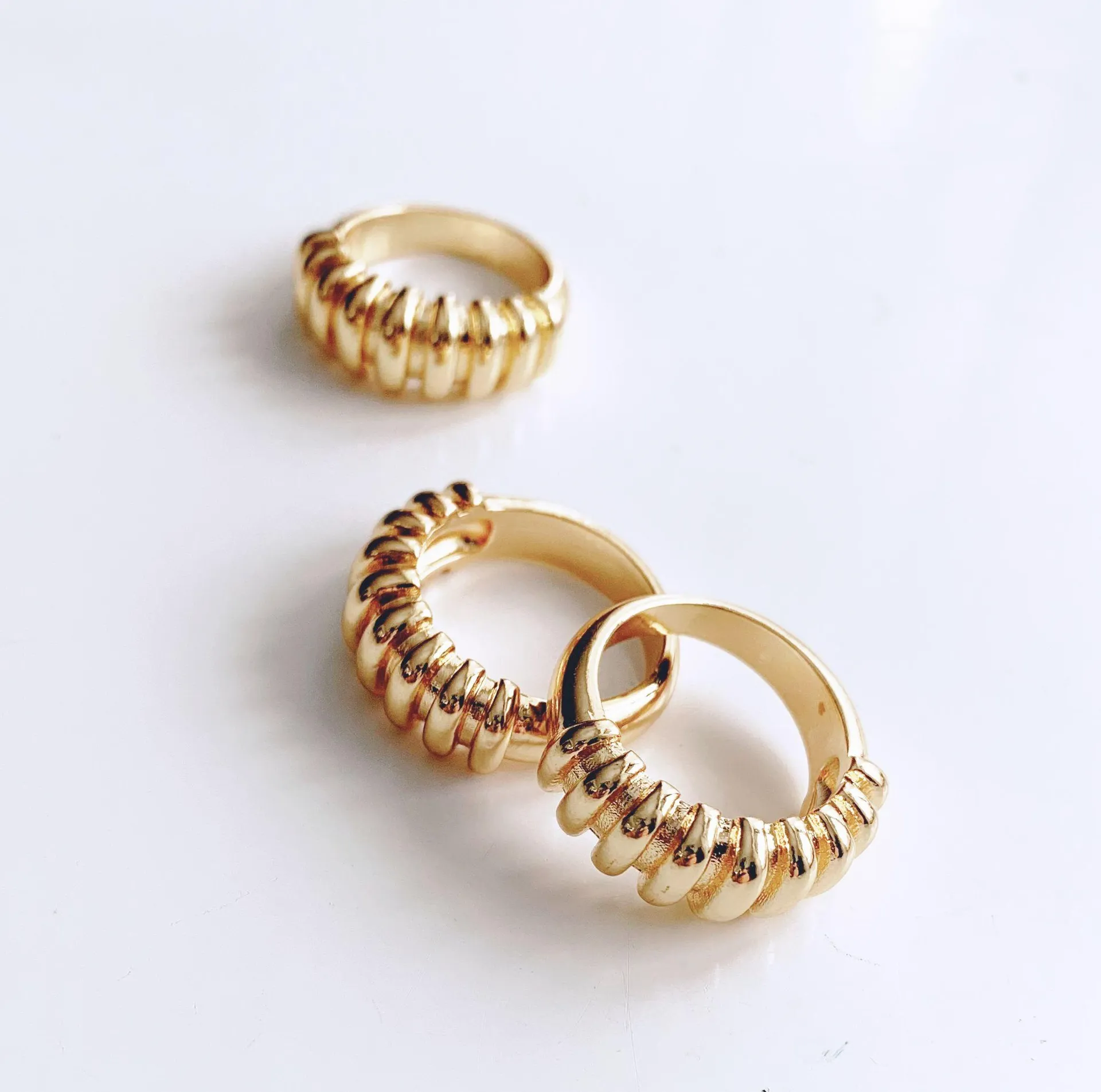 Boutique Gold Twist Ring  - Image 7