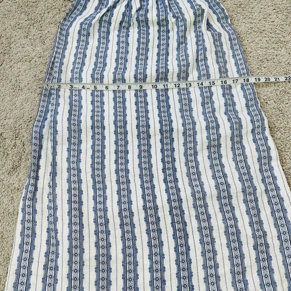 Sea New York Off the Shoulders Linen stripe dress Size 0 - Image 8