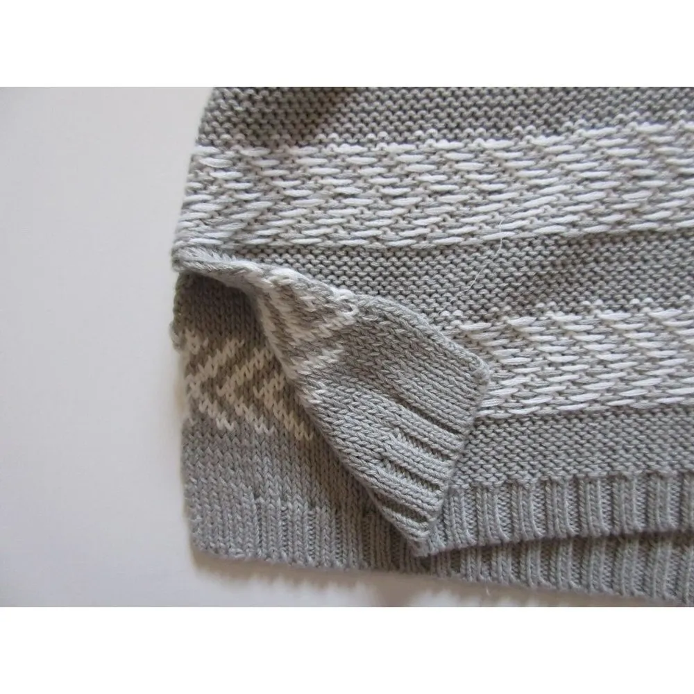 NWT Soft JOIE Markham in Dolphin Gray & Porcelain Hooded Knit Sweater XS $214 White - Image 3