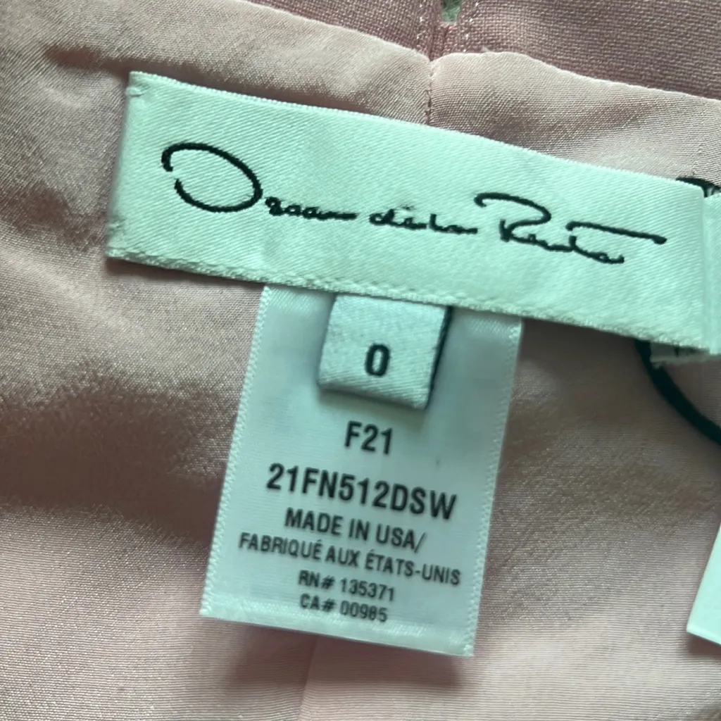 SET Oscar de la renta pink bow peak label jacket blazer and pants suit set - Image 10